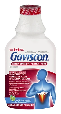 Gaviscon Extra Strength Liquid Soothing Icy Mint