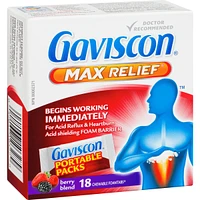 Gaviscon Max Relief Tablet Berry Blend
