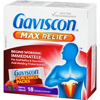 Gaviscon Max Relief Tablet Berry Blend