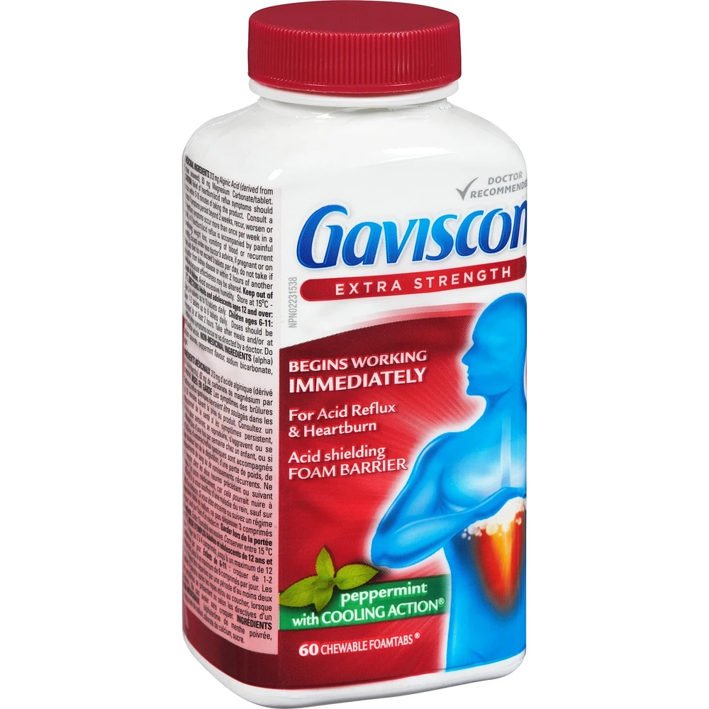 Gaviscon Extra-Fort Foamtabs À Croquer Menthe à Action Fraîcheur