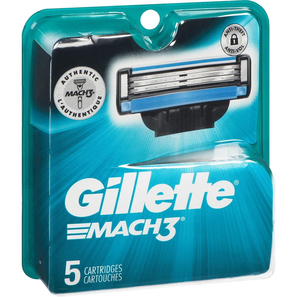 Gillette Mach3 Men’s Razor Blades, 5 Refills