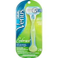Gillette Venus Extra Smooth Green Women's Razor Handle + 2 Blade Refills