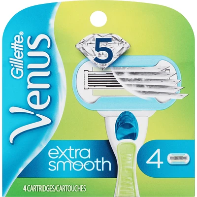 Gillette Venus Extra Smooth Women's Razor Blades, 4 Refills