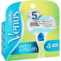 Gillette Venus Extra Smooth Women's Razor Blades, 4 Refills