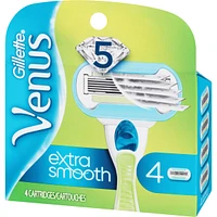 Gillette Venus Extra Smooth Women's Razor Blades, 4 Refills