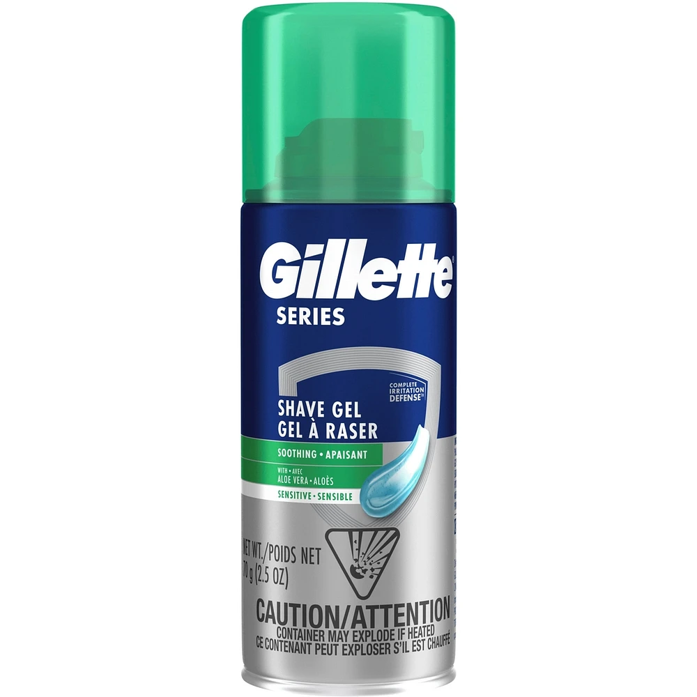 Gillette Series Soothing Shave Gel for men with Aloe Vera, 2.5oz
