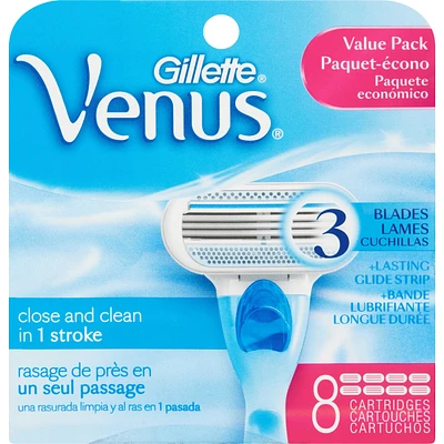 Gillette Venus Women's Razor Blades, 8 Refills