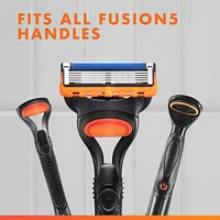 Cartouches de rechange de rasoir Gillette Fusion5 Power pour hommes, cartouches de rasoir, bande lubrifiante, lame de précision