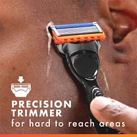 Cartouches de rechange de rasoir Gillette Fusion5 Power pour hommes, cartouches de rasoir, bande lubrifiante, lame de précision