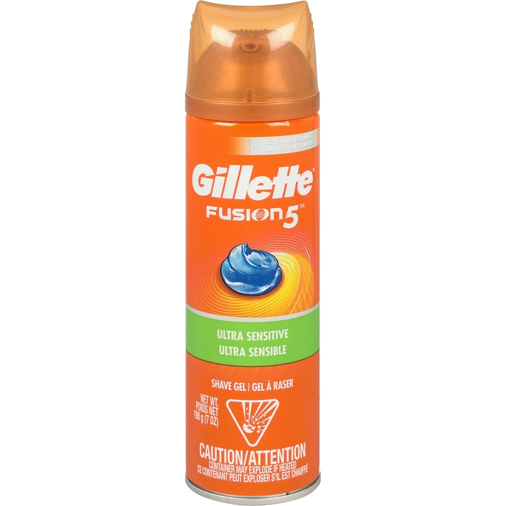 Gillette Fusion5 Ultra Sensitive Shave Gel, 198 g