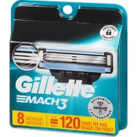 Gillette Mach3 Men's Razor Blades, 8 Refills