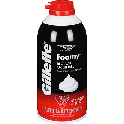 Gillette Foamy Regular Shaving Cream, 311 g