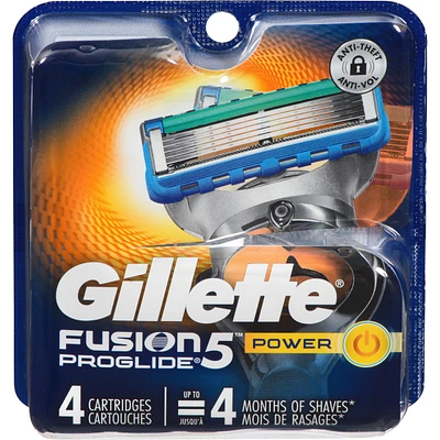 Gillette Fusion5 ProGlide Power Razor Refills for Men, Razor Cartridges for FlexBall Handle, 5-Blade Razor Blades