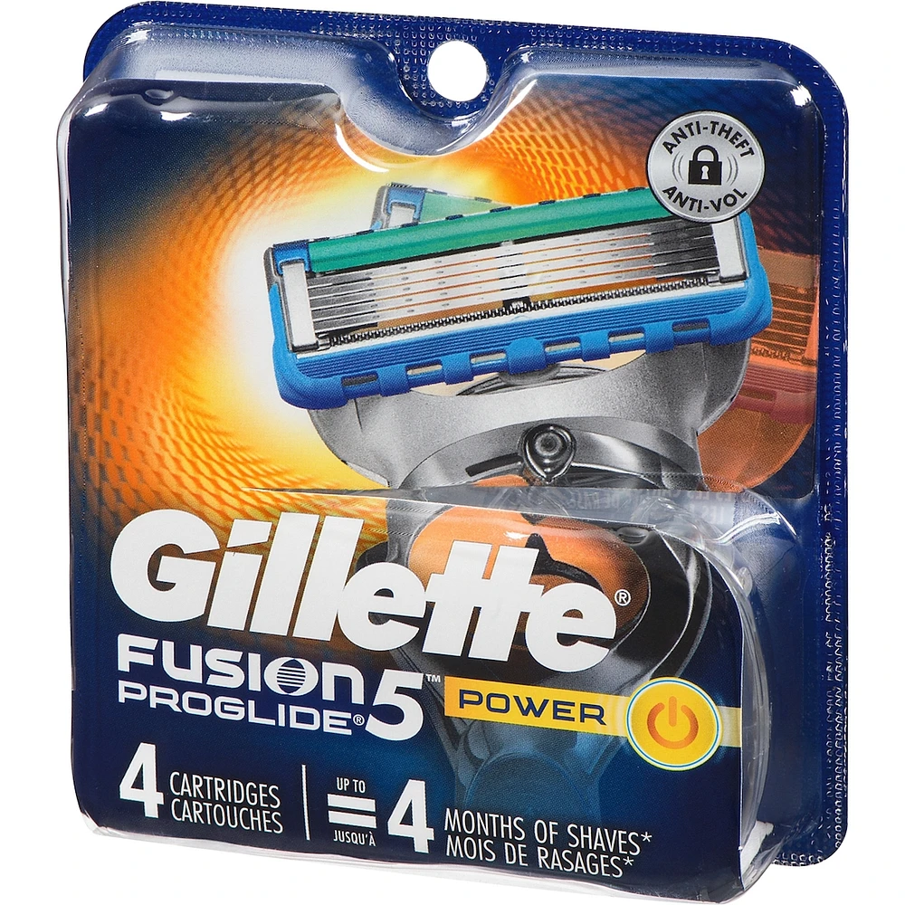 Cartouches de rechange de rasoir Gillette Fusion5 ProGlide Power pour hommes, cartouches de rasoir pour manche Flex-pivot, cartouches à 5 lames de rasoir