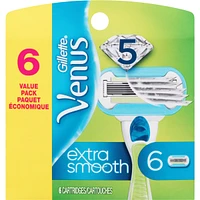 Gillette Venus Extra Smooth Women's Razor Blade, 6 Refills