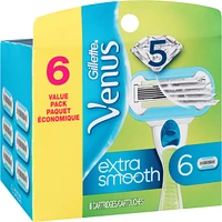 Gillette Venus Extra Smooth Women's Razor Blade, 6 Refills