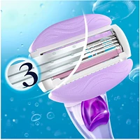 Gillette Venus ComfortGlide Freesia Scented Women's Razor Blades, 6 Refills
