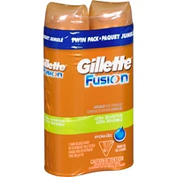 Gillette Fusion5 Ultra Sensitive Hydra Gel Men's Shave Gel Twin Pack, 396 g