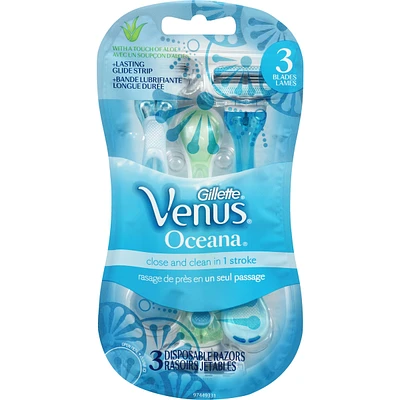Gillette Venus Oceana Women's Disposable Razors - 3 Pack