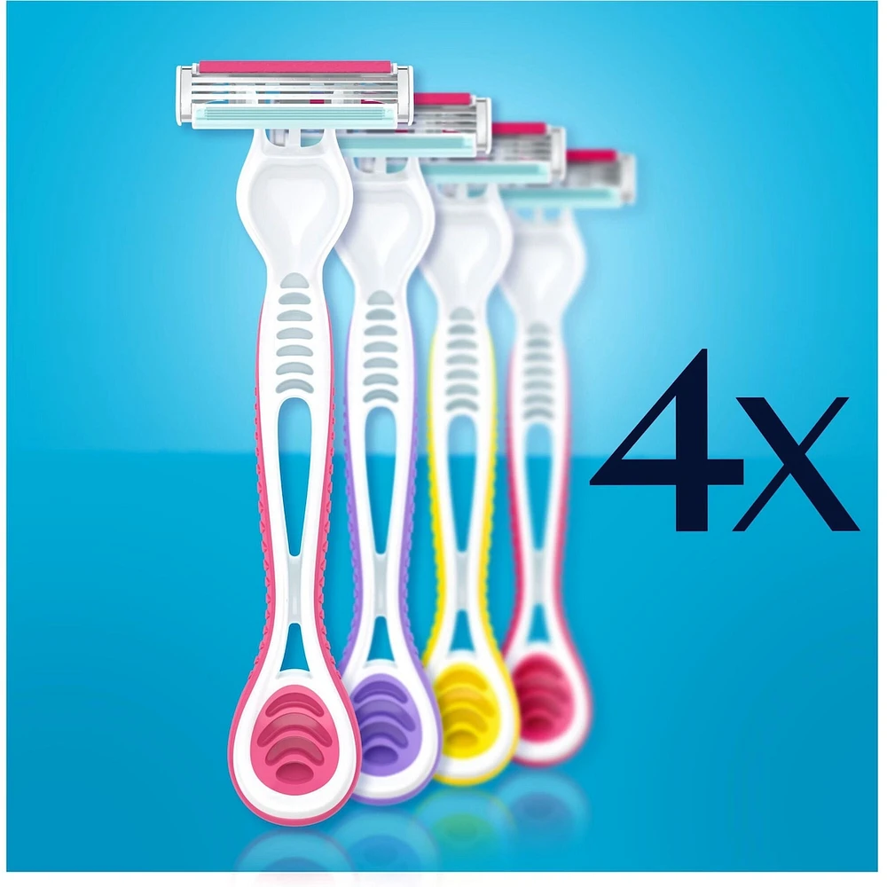 Gillette Venus Simply3 Women's Disposable Razors - 4 Pack