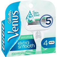 Gillette Venus Extra Smooth Sensitive Women's Blades, 4 Refills