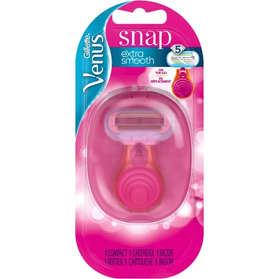 Gillette Venus Snap with Extra Smooth Women's Razor Handle + 1 Blade Refill