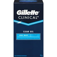 Gillette Clinical Protection Cool Wave Clear Gel Anti-Perspirant/Deodorant, 45 g