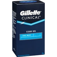 Gillette Clinical Protection Cool Wave Clear Gel Anti-Perspirant/Deodorant, 45 g