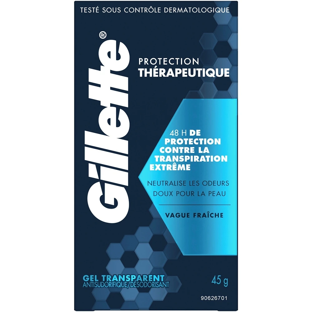 Gillette Clinical Protection Cool Wave Clear Gel Anti-Perspirant/Deodorant, 45 g