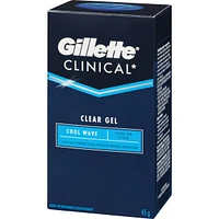 Gillette Clinical Protection Cool Wave Clear Gel Anti-Perspirant/Deodorant, 45 g