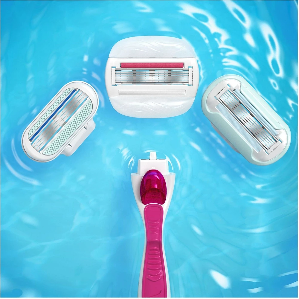 Venus ComfortGlide with Olay Sugarberry Women's Razor Blades, 6 Refills