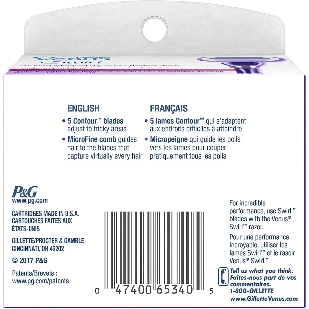 Gillette Venus Swirl  Women's Razor Blade Refills, 6 Refills