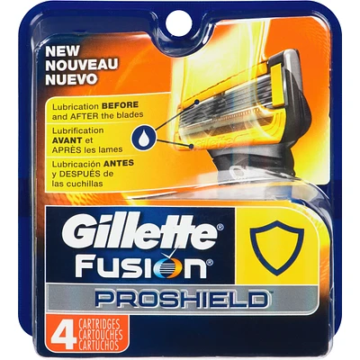 Gillette Fusion5 ProGlide Shield Razor Refills for Men, Razor Blade Refills for FlexBall Razor Handle, 2x Lubrication