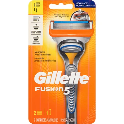 Gillette Fusion5 Men’s Razor Handle + 2 Blade Refills
