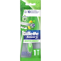 Gillette Sensor3 Sensitive Men's Disposable Razor, 1 Razor