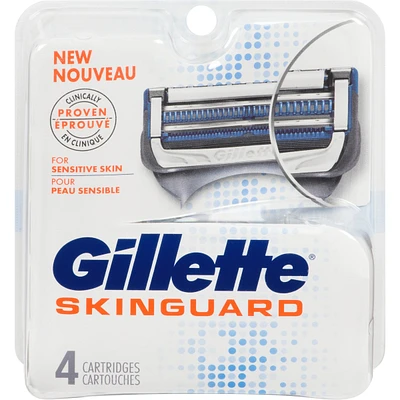 Gillette SkinGuard Men's Razor Blades, 4 Refills