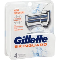 Gillette SkinGuard Men's Razor Blades, 4 Refills