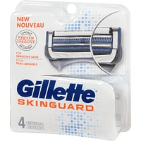 Gillette SkinGuard Men's Razor Blades, 4 Refills