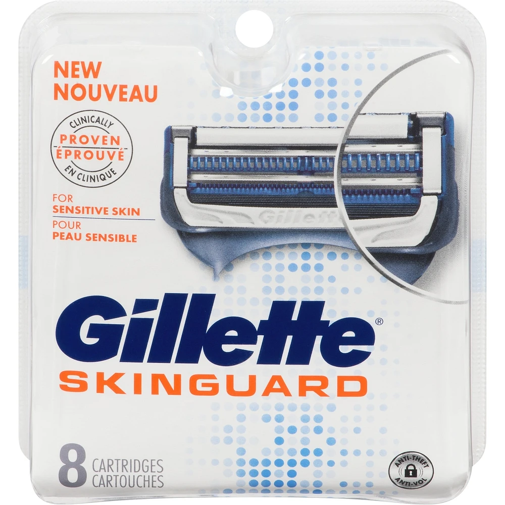 Gillette SkinGuard Men's Razor Blades, 8 Refills