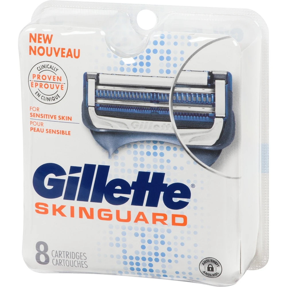 Gillette SkinGuard Men's Razor Blades, 8 Refills
