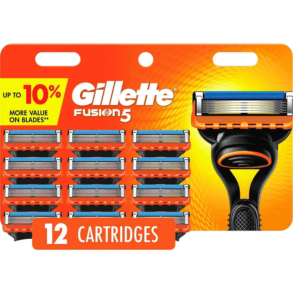 Fusion5 Men's Razor Blade Refills, 12 Count