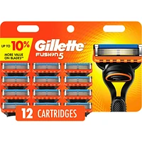 Fusion5 Men's Razor Blade Refills, 12 Count