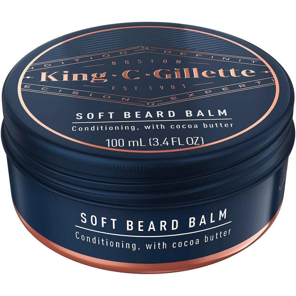 King C. Beard Softener, beard balm with argan oil for beard softening and deep conditioning