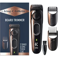 Tondeuse à barbe King C. Gillette avec cadran de précision avec 40 ajustements de longueur de barbe adaptés à tous les styles de barbe