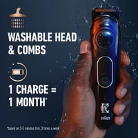 Tondeuse à barbe King C. Gillette avec cadran de précision avec 40 ajustements de longueur de barbe adaptés à tous les styles de barbe