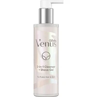 for Pubic Hair and Skin, 2-in-1 Cleanser + Shave Gel