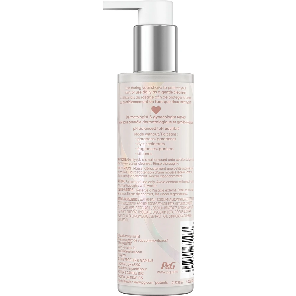 for Pubic Hair and Skin, 2-in-1 Cleanser + Shave Gel