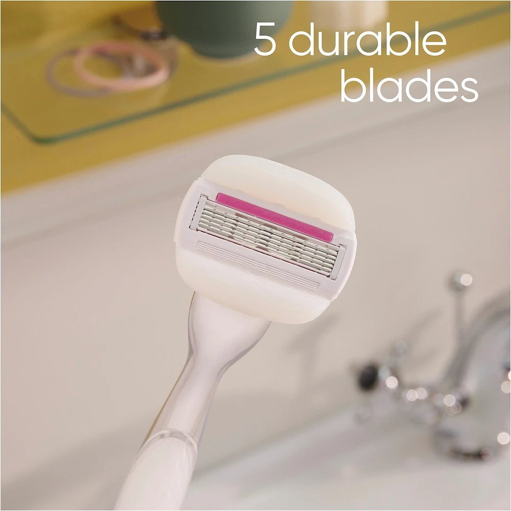 Gillette Venus Deluxe Smooth Sensitive Women's Razor Handle + 3 Blade Refills