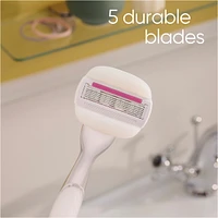Gillette Venus Deluxe Smooth Sensitive Women's Razor Handle + 3 Blade Refills