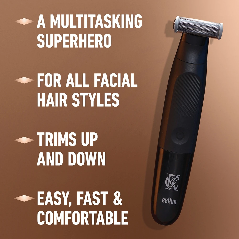 Tondeuse tout-en-un King C. Gillette avec la nouvelle technologie CenterCut pour une efficacité et une proximité optimales, une conception sans fil et un rasage facile et rapide
